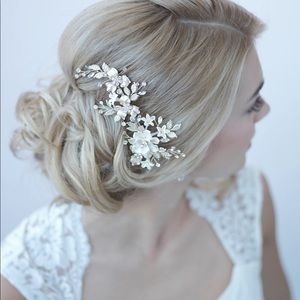Wedding floral hair barrette